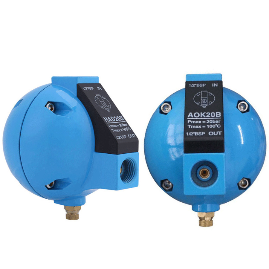 Automatic Drainer 1/2'' Interface Floating Ball Type Air Compressor Float Automatic Drain Valve Compressor Parts HAD20B