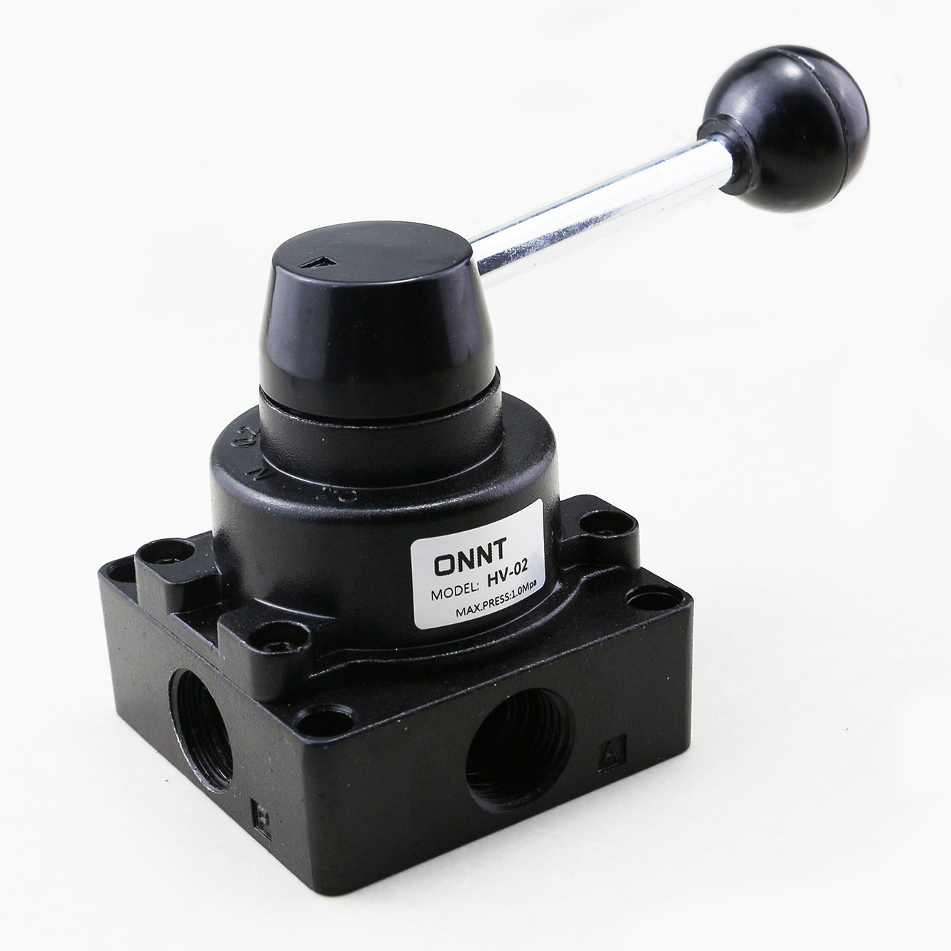 HV-02 03 04 2/ 4 Way Direct Acting 3 / 4 Way Pneumatic Hand Lever Valve Hand Push Pull Control Pneumatic Air Valve