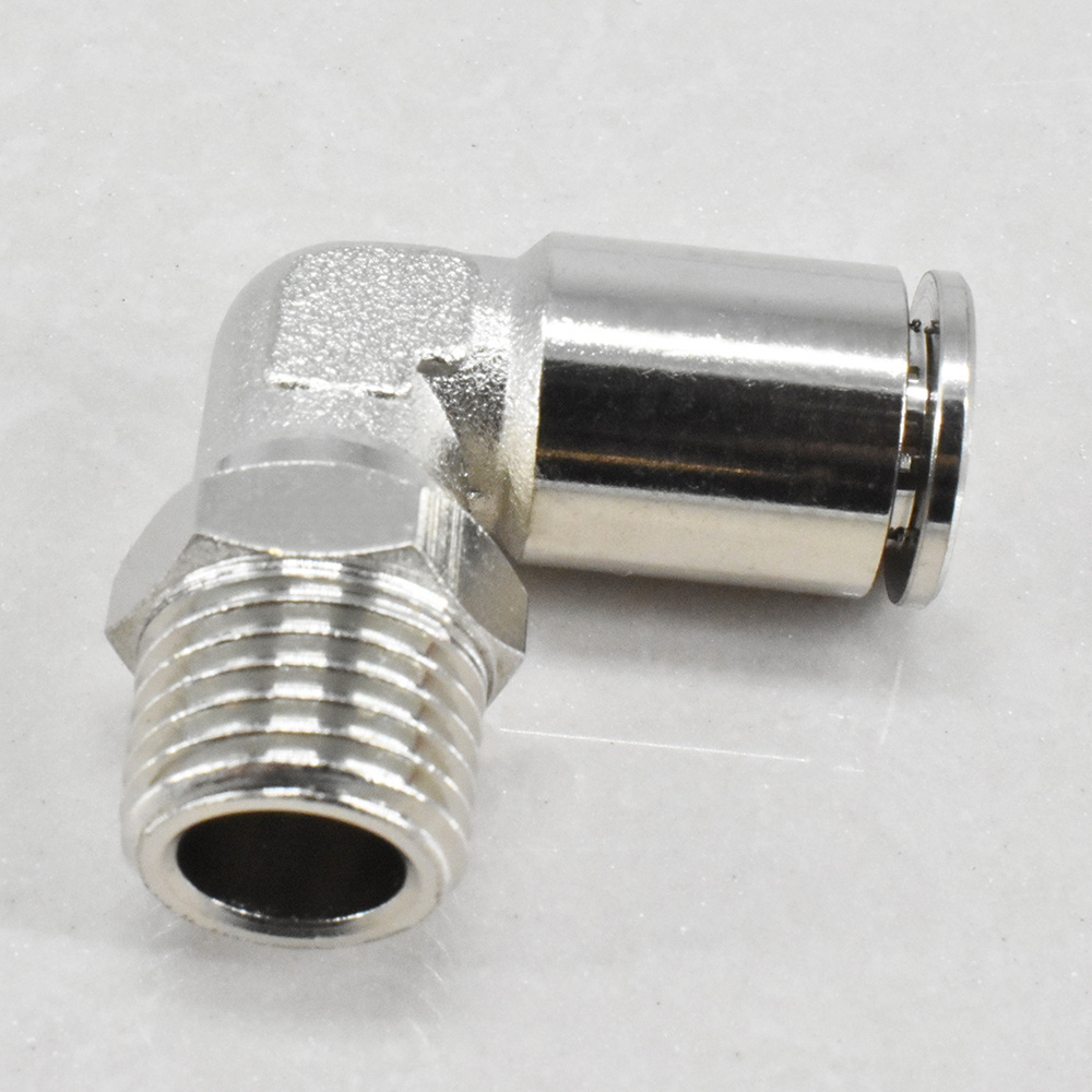 Metal Hose Fitting Connector Pneumatic Metal Pipe Fittings Nickel Plated Brass Metal Hose Push in Fitting MPC MPL MPU MPE