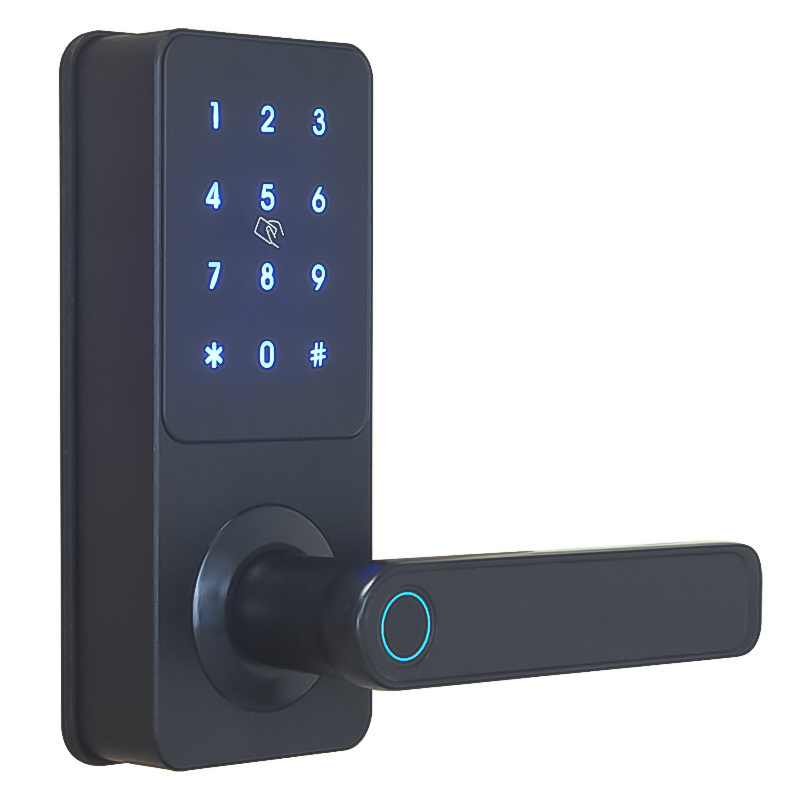 Orbita Black Color High Quality Safety Deadbolt TTlock  Digital Electric Keypad Smart Home Door Lock for Interior Door