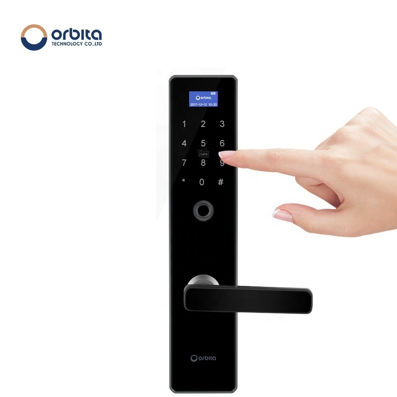 Orbita High Security Level Smart Lock Cylinder Ttlock Tuya APP Control Fingerprint Password Card Unlock Digital Door Lock Smart