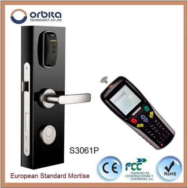 Orbita Reinforcement Nfc Hotel Electronic Mif Card Split Door Lock With Energy Saving Switch