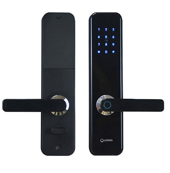 2022 Orbita New Fashion Fingerprint Electric Handle Lock Ttlock Smart Home Door Lock Biometric Fingerprint Lock for Wooden Door