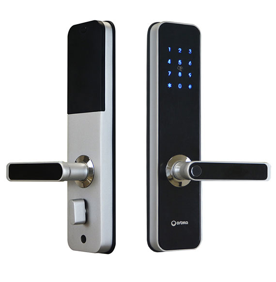 2022 Orbita New Fashion Fingerprint Electric Handle Lock Ttlock Smart Home Door Lock Biometric Fingerprint Lock for Wooden Door