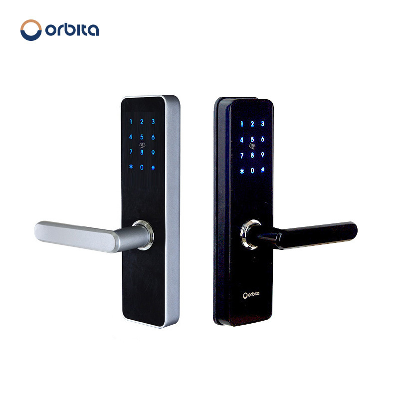 Orbita Black Color Small Digital Intelligent Deadbolt/ Electronic Keyless Card Lock Ttlock with Mechanical Keyboard