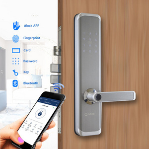 Orbita Apartment Mobile Control Keypad Biometric Electronic Ttlock Tuya Wifi Digital Fingerprint Smart Hotel Door Handle Locks