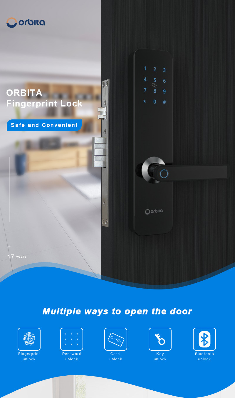 Code key smart door lock for home hotel apartment alexa smart tuya wifi door lock