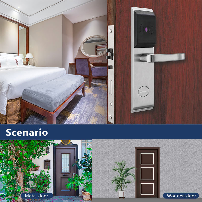 Smart Rfid Card Swipe Door Lock Hotel Room Locks For Hotel Card Key Lock System