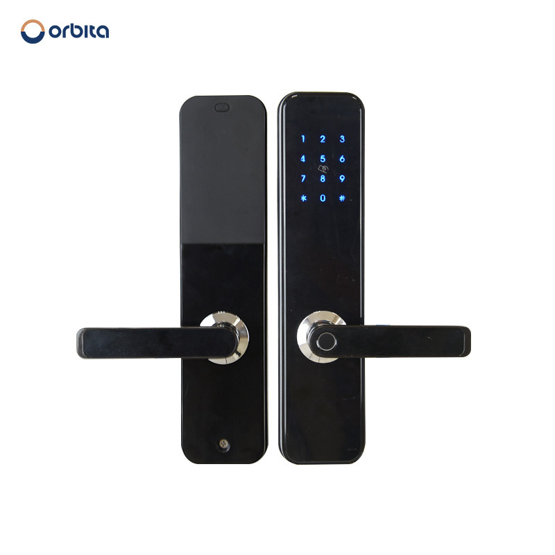 Orbita Rfid Hotel Smart Electronic Apartment Password Mobile-opened Wifi Keypad Biometric Fingerprint Door Handle Locks