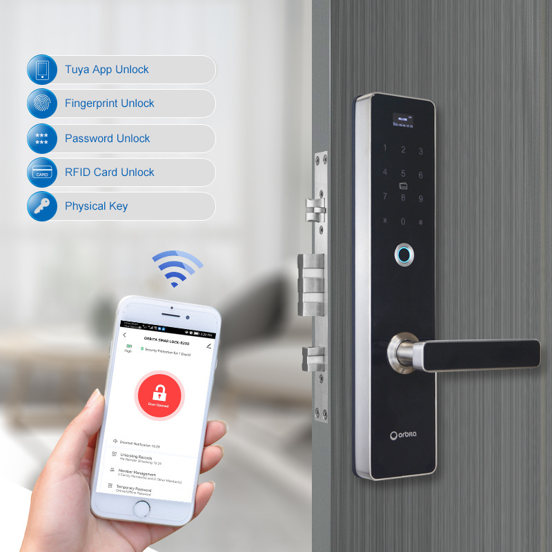 Professional Team Simple Design Strong Safety Gate Outside Door Locks Smart Home Lock