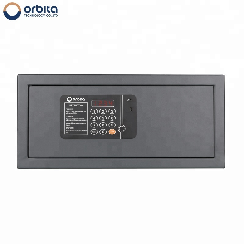 Orbita laptop size hotel room small safe, steel bedroom safety box