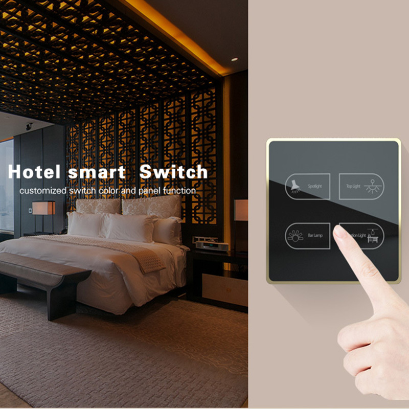 Orbita Electrical Glass Led  Electric Hotel Touch Screen Door Signage Room Push Button Touch Switch Board Panel