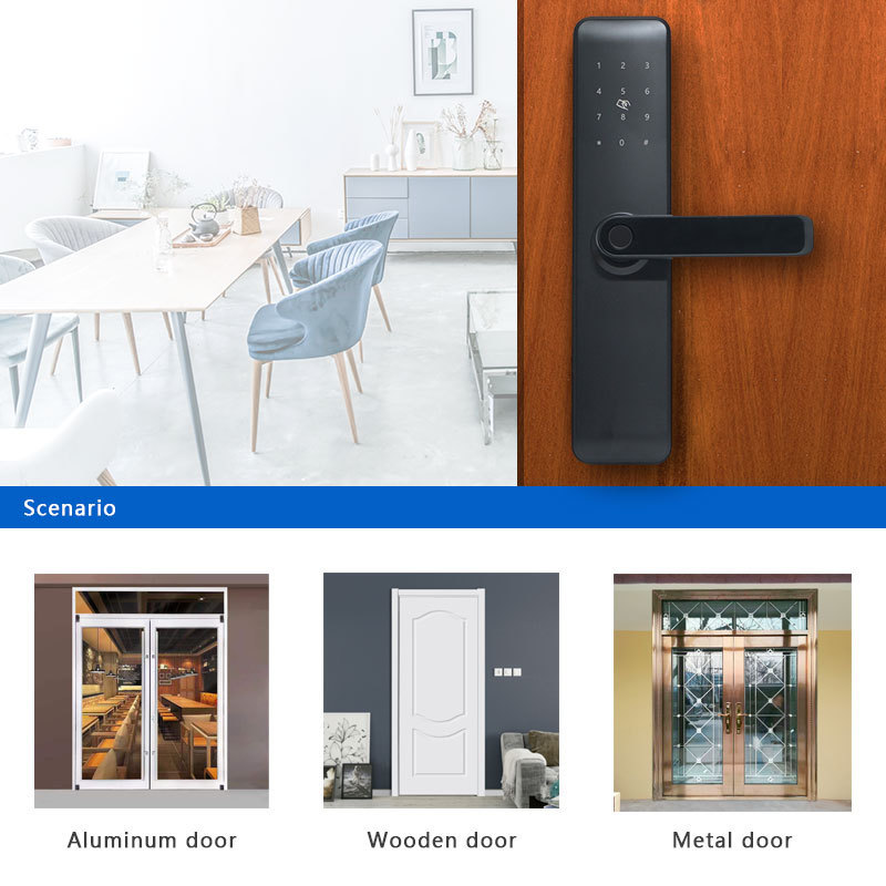 Shenzhen high quality smart fingerprint lock to apartment airbnb use 5050 4585 mortise door lock