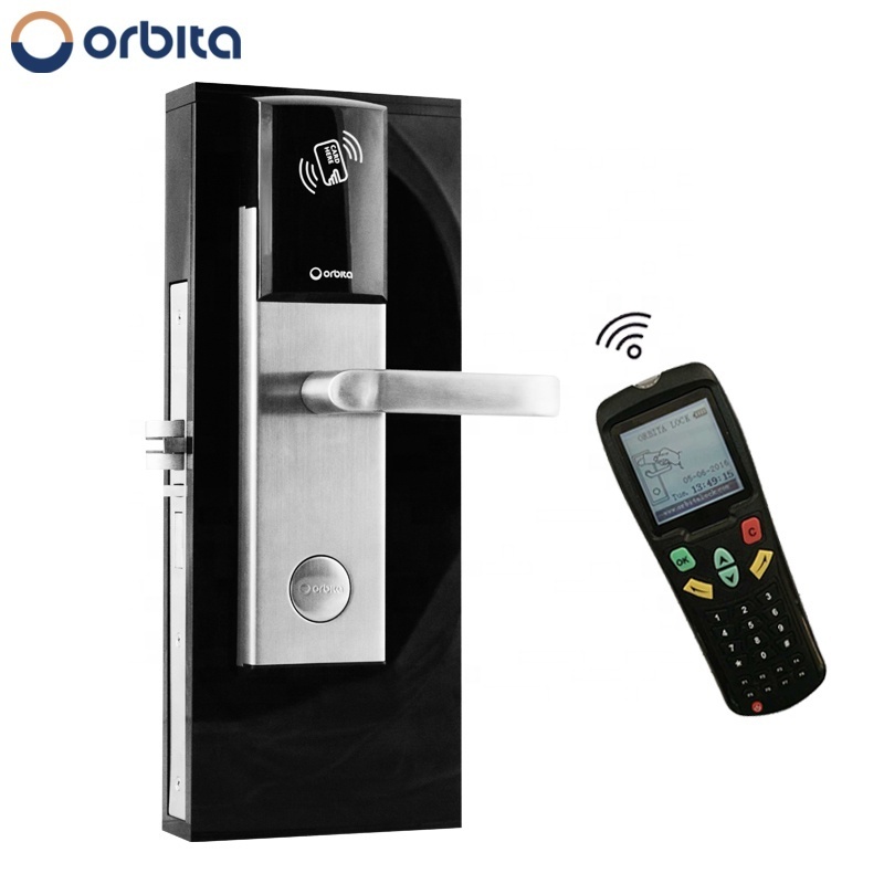 Orbita OEM Factory Price Hotel Key Card Reader Swipe Digital Security Smart Hotel Door Lock System Smart Door Lock Hotel