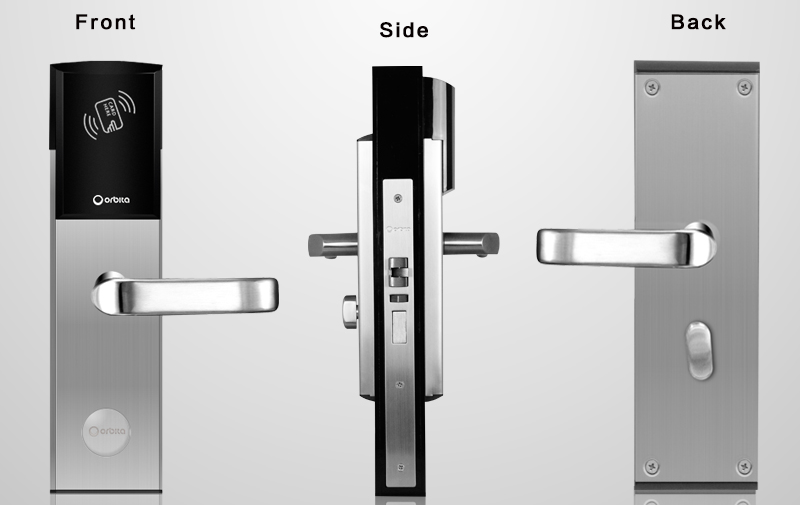 Orbita OEM Factory Price Hotel Key Card Reader Swipe Digital Security Smart Hotel Door Lock System Smart Door Lock Hotel