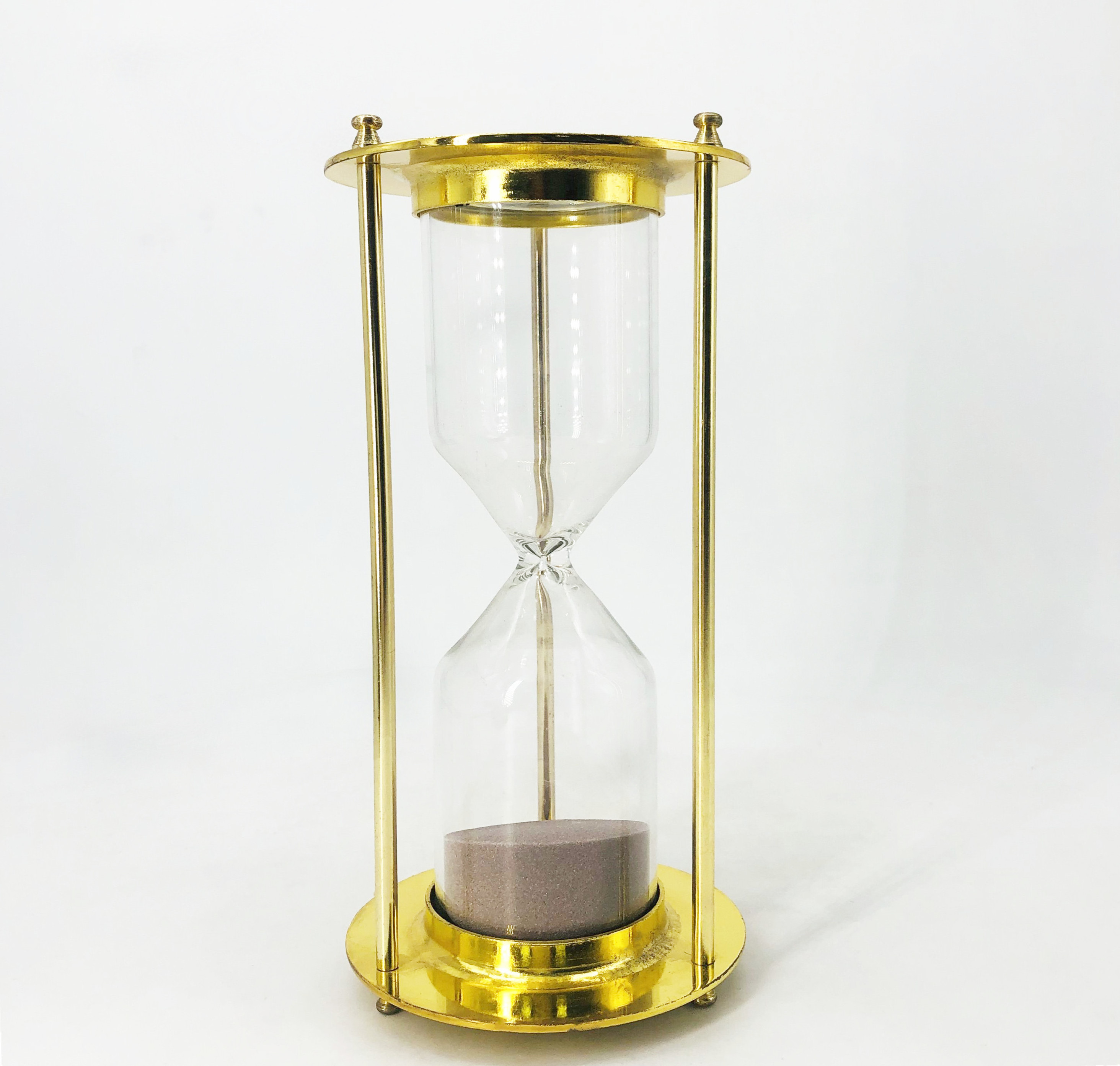 Wholesale Metal Hourglass Gift Sand Timer 60 Minutes Vintage Rotating Sand Clock 1 Hour Hourglass