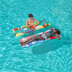 Bestway 44033 Fashion Swimming Pool Floating Mat Inflatable Rectangular Float Lounger For Adults