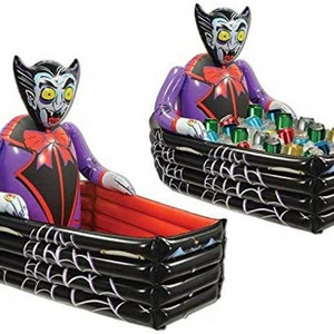 Vampire And Coffin Drink Holder Inflatable Halloween Drink Cooler Party Beverage Holder