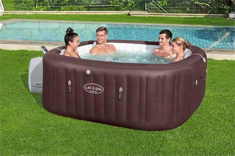 Bestway 60033 Maldives Hydroiet Pro Inflatable Spa Pool Foldable Bathtubs Spa Hot Tub Outdoor