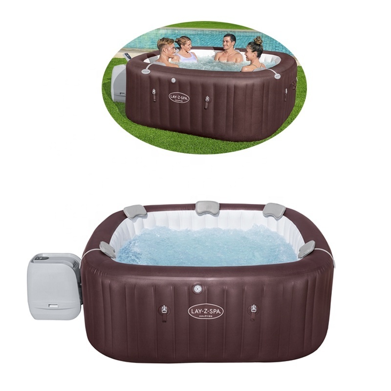 Bestway 60033 Maldives Hydroiet Pro Inflatable Spa Pool Foldable Bathtubs Spa Hot Tub Outdoor