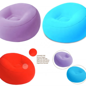 Bestway 75052 Inflatable Chair Foldable Flocking Bean Bag Portable Sofa Furniture