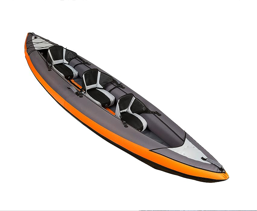 Customized Durable Inflatable Touring Kayak With Removable Seats For 2-3 People Easy To Use Inflatable Boat