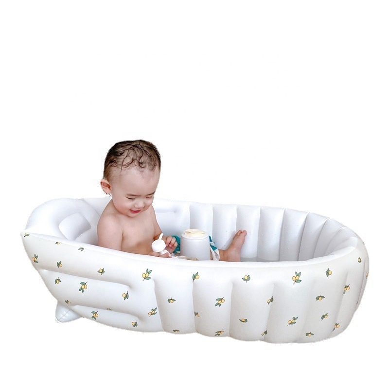 Inflatable Baby Swimming Pool For Sitting Up Portable Foldable Toddler tub Relaxing Baby Inflatable Baby Bathtub