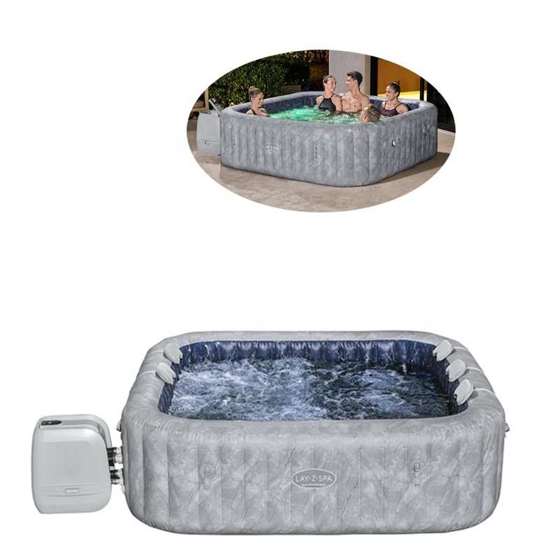 Bestway 60161 Lay-Z-Spa Inflatable Hot Tub Spa Square Spas & Accessories To 5-7 People