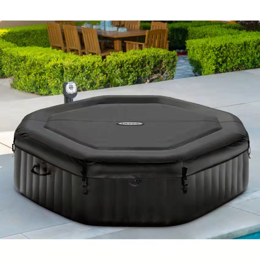 Intex 28458 Inflatable Hot Tub PureSpa Jet & Bubble Deluxe Spa Outdoor Above Ground Swimming Pool Set Spa Massage