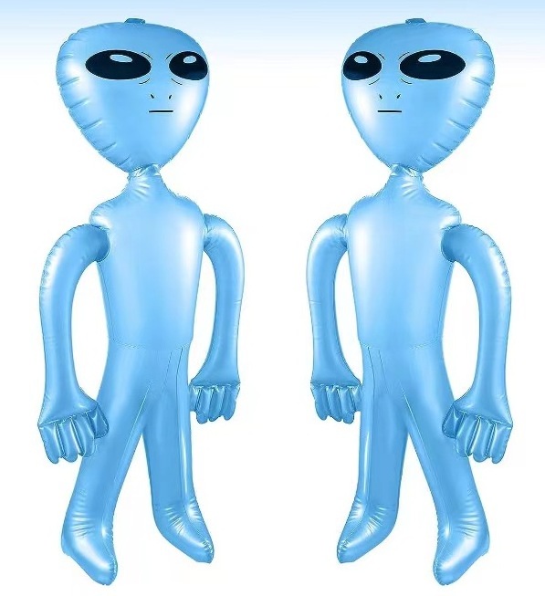 Custom  PVC Inflatable Alien toy Halloween Event Props Simulation Cartoon Doll Toys for Party Birthday Holiday