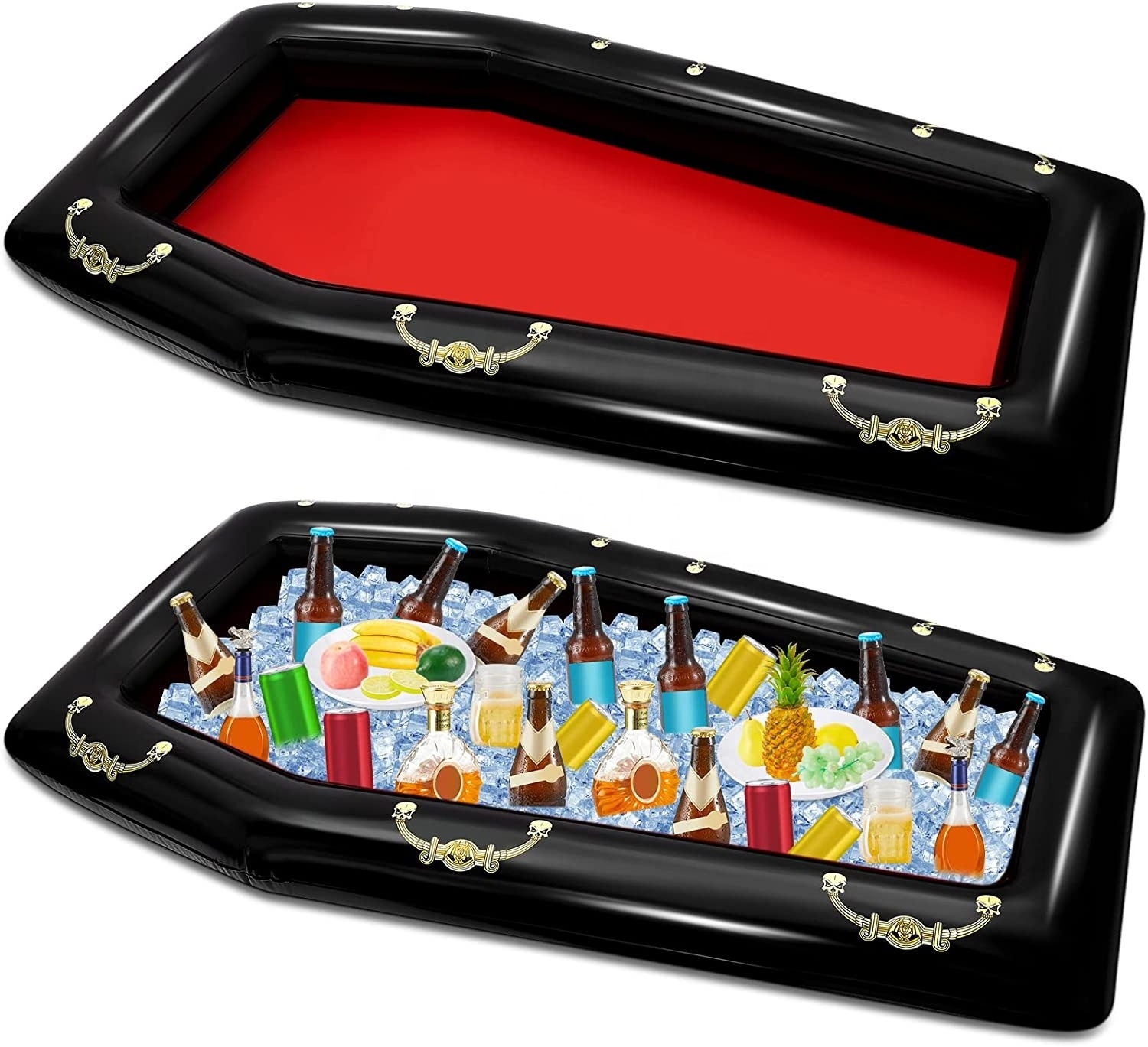 Inflatable Coffin Buffet Cooler Beverage Coffin Drink Cooler For Pool Birthday Party Halloween Party