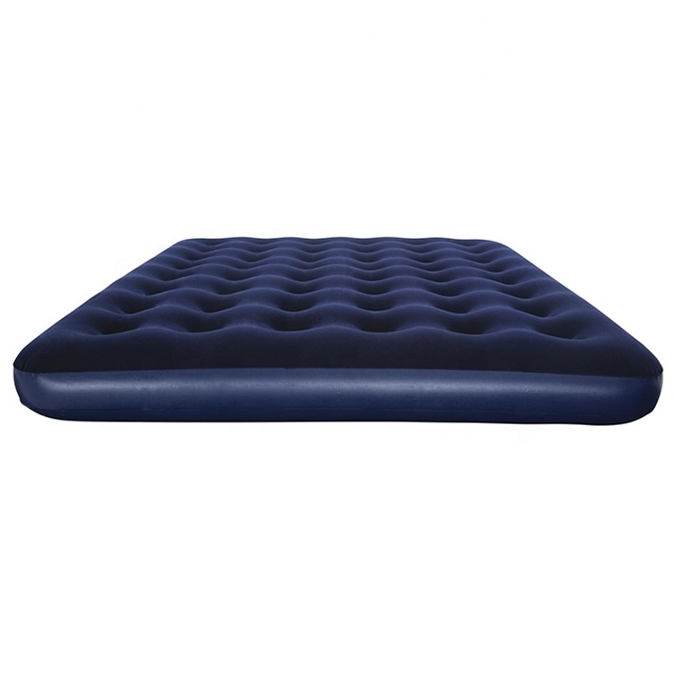 Bestway 67003  Inflatable Flocked Air Mattress Queen Size  Travel Camping Air Bed