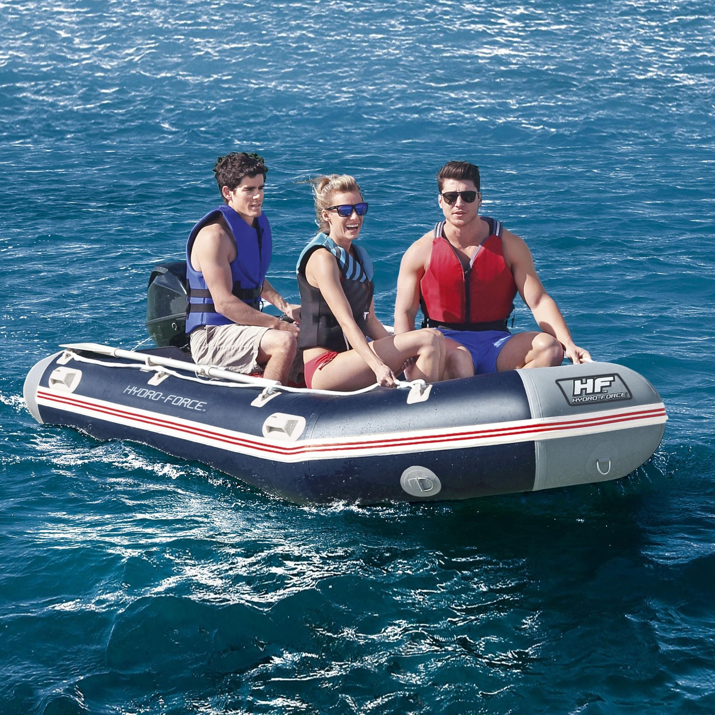 Bestway 65049 MIROVIA PRO BOAT PVC Assault Boat  Inflatable Dinghy  Boats With Aluminium Floor