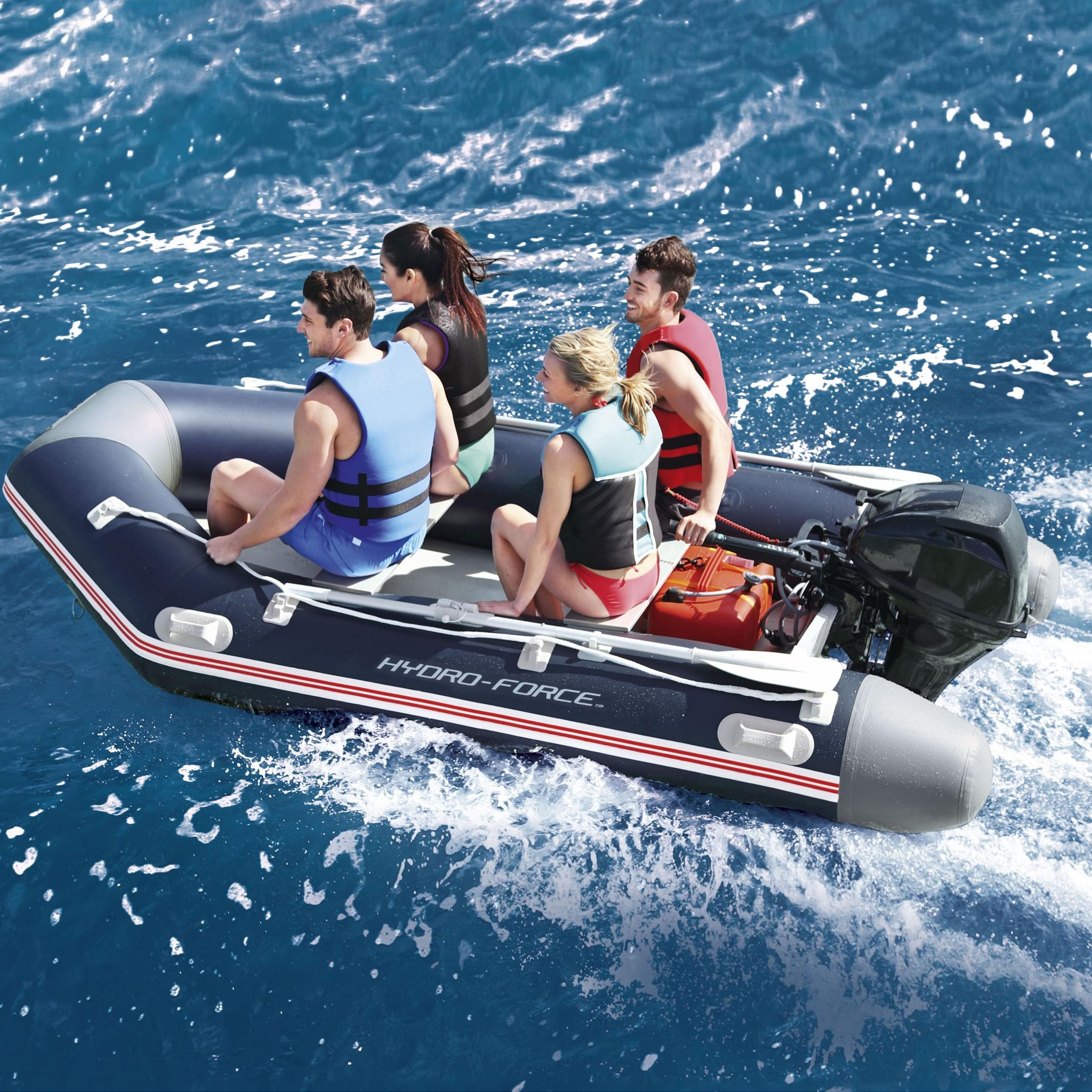 Bestway 65049 MIROVIA PRO BOAT PVC Assault Boat  Inflatable Dinghy  Boats With Aluminium Floor