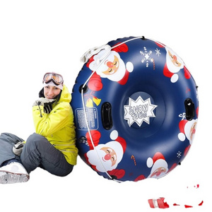 2021 New Trends Inflatable Santa Ski hoop Winter Ski tires Santa snowboard