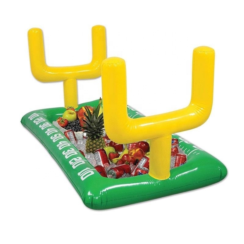 Inflatable Football Field Buffet Cooler Serving Bars Drink Holder With Goal Posts