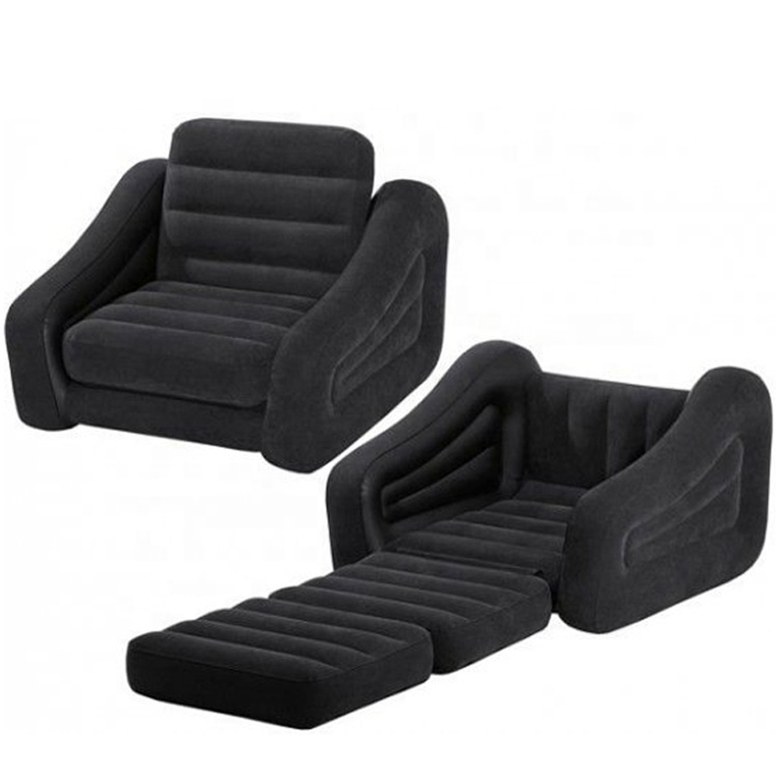 Intex 68565 Folding Sofa Bed Inflatable Furniture Portable Air Cushion Recliners