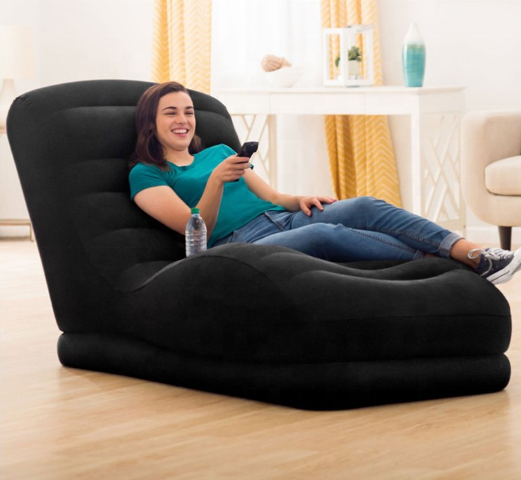 Intex 68595 Inflatable Mega Lounge Chair Modern Recliner Sofa Portable Inflatable Air Sofa Furniture