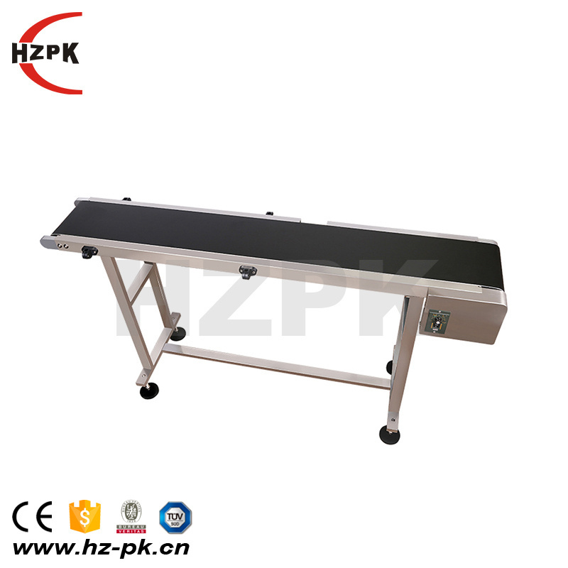 HZPK cheap industrial stainless steel pvc horizontal working plastic bottle canning conveyor belt system machine price