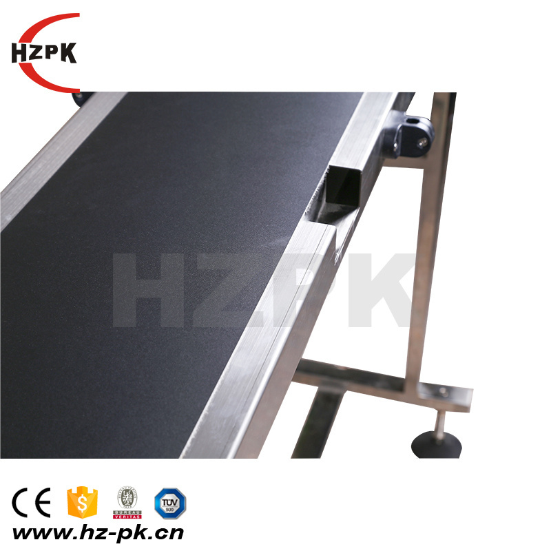 HZPK Belt Conveyor Heavy Duty Stainless Steel Motorized Belt Conveyor for Inkjet Coding Applications Powered Rubber