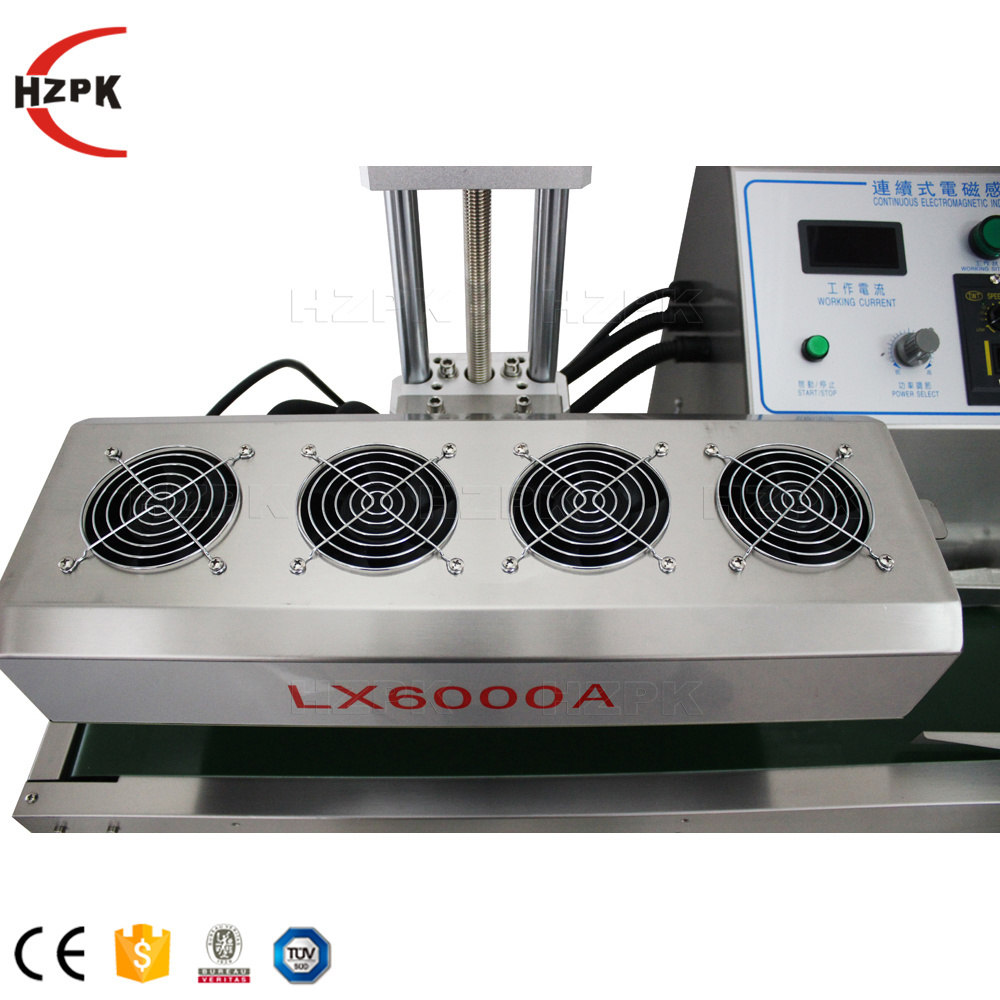 HZPK LX6000A automatic plastic bottle glass jar cap aluminum foil induction sealer sealing machines