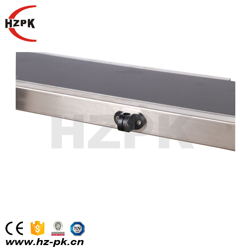 HZPK cheap industrial stainless steel pvc horizontal working plastic bottle canning conveyor belt system machine price