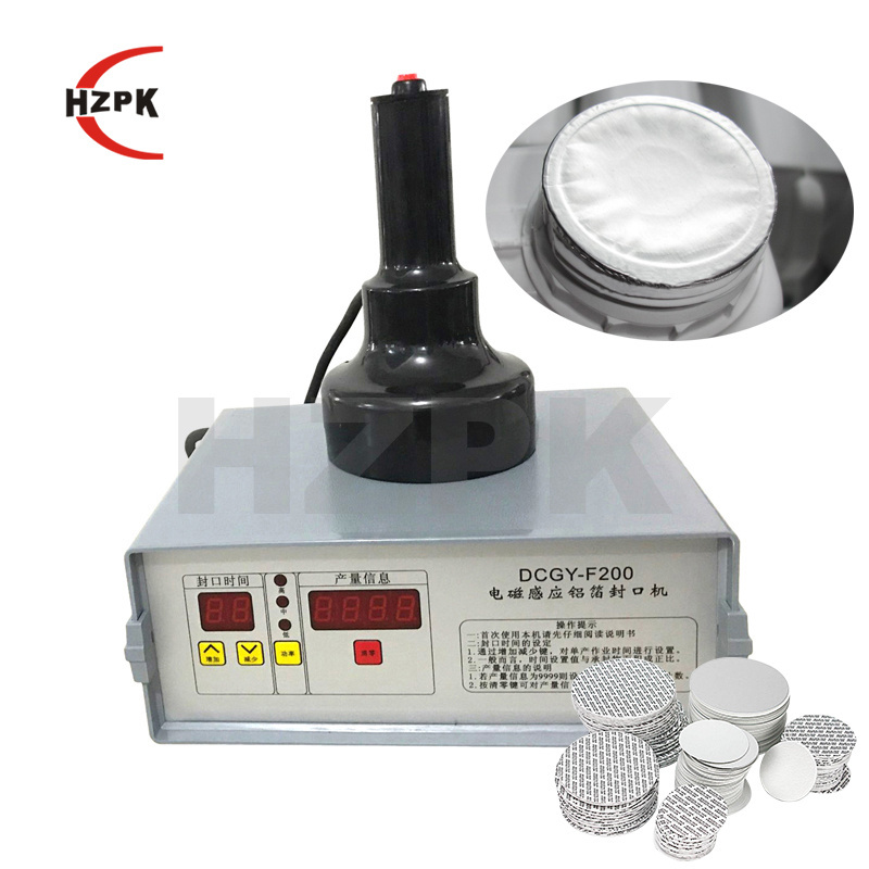 HZPK F200 Handheld Plastic Glass Bottle Induction Sealer Manual Aluminum Foil Sealing Machine