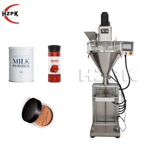 HZPK HZF-B Semi-Auto powder filling machine with weighing auger filler for spice milk powder