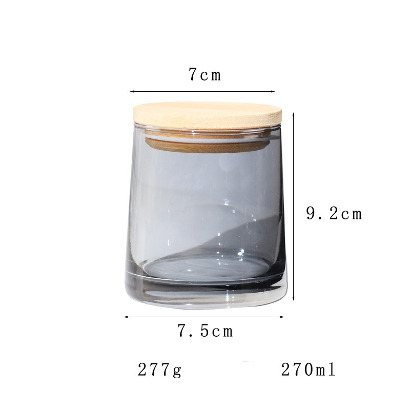 Iridescent 6oz 8oz 10oz Customization High Quality Empty Luxury Glass Candle Jars For Candle Making Candle Container With Lid