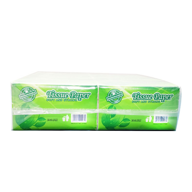 customize logo strong soft tissue paper facial tissue long 2 ply facial tissue paper packet with custom artwork