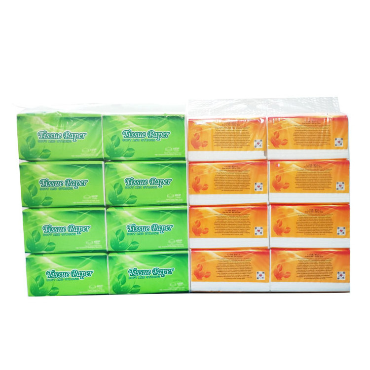 customize logo strong soft tissue paper facial tissue long 2 ply facial tissue paper packet with custom artwork