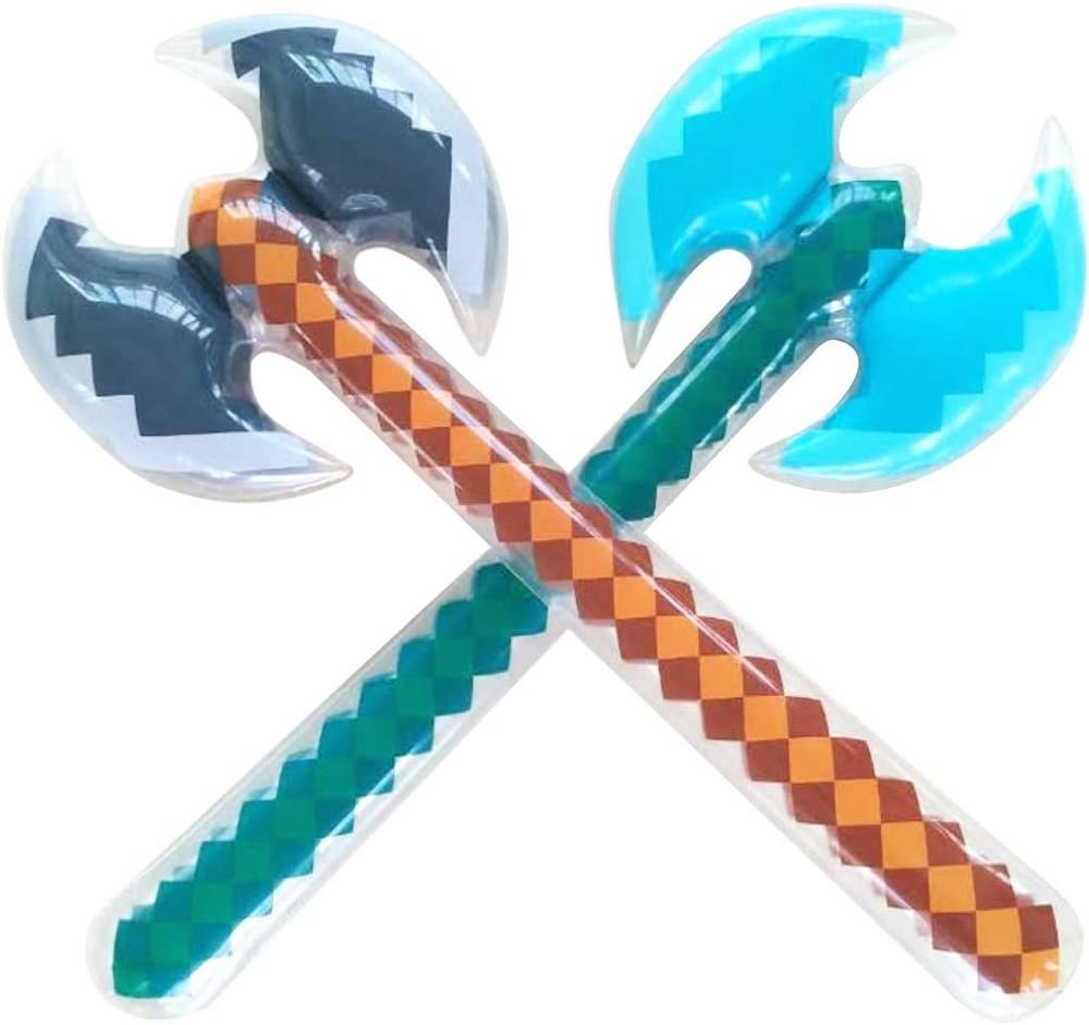 Hot Sale Inflatable Pretend Play Pirate Mine Pixel Craft Swords Axe for Halloween Party Supplies Toys