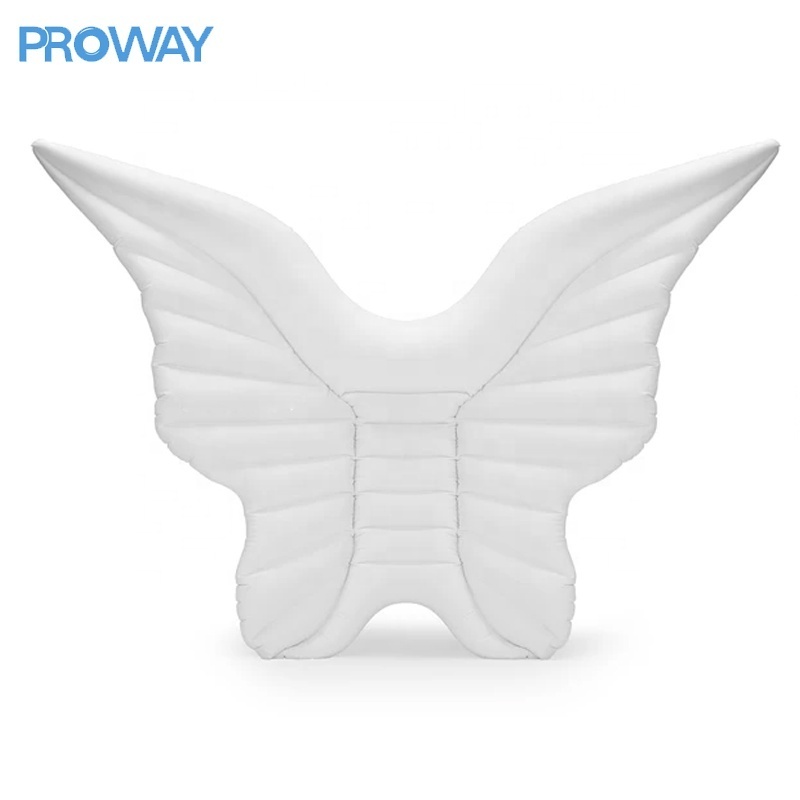 Factory Price PVC Custom Inflatable Floating Angel Wings Pool Float PVC Butterfly Wings Floating Bed Pad