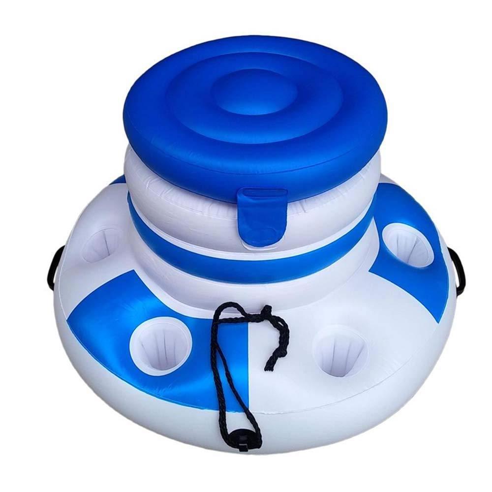 Floating Ice Bucket Drink Cup Holder For Summer Party Beach Cooler 6-Pack Inflatable Floating Beer Cooler